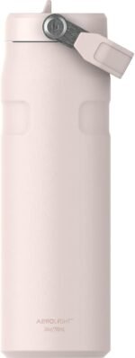 Stanley IceFlow Flip Straw 2.0 Water Bottle 24 oz | Built-In Straw with Larger Opening | Lightweight and Leak Resistant | Insulated Stainless Steel | BPA-Free | Rose Quartz - Image 4