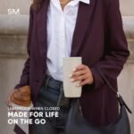 Simple Modern Travel Coffee Mug Tumbler with 360° Lid | Ceramic-Lined Insulated Stainless Steel Cold Brew Iced Coffee Cup | Gifts for Women Men Her Him | Voyager Signature | 16oz | Midnight Black - Image 4