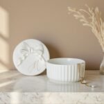 COLLECTIVE HOME - Monogram Jewelry Box with Bow, Christmas Gift Ideas for Women, Small Gift for Girlfriend Wife, Ring Holder, Earrings Dish, Birthday Gift for Her (M) - Image 3