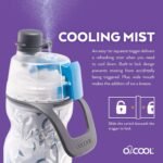 O2COOL ArcticSqueeze Insulated Mist 'N Sip Squeeze Bottle 20 oz., Blue/Blue Splash - Image 6