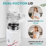 22 oz Insulated Tea Tumbler Bottle with Infuser, Travel Mug - Image 5