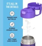 THERMOS FUNTAINER Water Bottle with Straw - 12 Ounce - Kids Stainless Steel Vacuum Insulated Water Bottle with Lid, Violet - Image 5