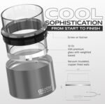 asobu Whiskey Sleeve Glass – Insulated Bourbon Tumbler with Premium Rocks Glass, BPA-Free, Double-Wall Stainless Steel, Keeps Drinks Cold Longer, 10.5oz - Image 4