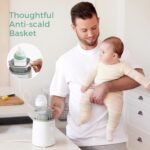 Momcozy Bottle Warmer, Fast Bottle Warmers for All Bottles with Timer, Accurate Temperature Control and Automatic Shut-Off, No Lid Required for Heating, White-Gray - Image 6