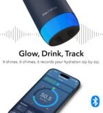 Hidrate Spark PRO 2 – Smart Bottle with Drink Reminders & Water Tracking, Great Holiday Gift for New Year Resolutions – 21oz – Syncs with Apple Health, Fitbit, Smart Rings & Watches - Straw Navy - Image 3