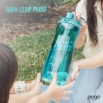 Pogo 64oz Plastic Water Bottle with Leak-Proof Chug Lid and Carry Handle, Reusable, BPA Free, Capacity Markings, Dishwasher Safe, Perfect for Travel, School, Outdoors, and Gym, Lilac - Image 5