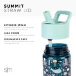 Simple Modern Kids Tritan Plastic Summit Water Bottle | 12 oz BPA-Free Cup with Covered Leak Proof Straw Lid for Girls, Boys, Toddlers | Under the Sea - Image 4