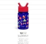 Simple Modern Kids Tritan Plastic Summit Water Bottle | 12 oz BPA-Free Cup with Covered Leak Proof Straw Lid for Girls, Boys, Toddlers | Under the Sea - Image 5