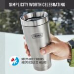 THERMOS ICON SERIES, Stainless Steel Tumbler, Matte Stainless Steel, 16 oz - Image 4