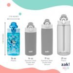 Zak Designs Bluey Sage Kids Water Bottle For School or Travel, 16oz Durable Plastic Water Bottle With Straw, Handle, and Leak-Proof, Pop-Up Spout Cover, 2-Pack Set (Bluey & Bingo) - Image 6