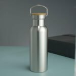 Thermo flask Stainless steel water bottles Vacuum Insulated Travel Tumbler Sport Water Bottle Metal for Hot and Cold Drinks Tea Flask Coffee Mug with Lid and Handle17 oz（Silver) - Image 3