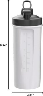 BlenderBottle Classic V2 Shaker Bottle Perfect for Protein Shakes and Pre Workout, 28-Ounce, Clear/Black - Image 5