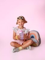 Ello Pop & Fill 16oz Tritan Plastic Kids Water Bottle with Quick Fill Lid | BPA Free Reusable Bottle with Leak Proof Straw and Chug Lid, Dishwasher Safe, Gift For Kids, Rainbows - Image 3