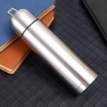 Stainless Steel Thermal Bottle with Cup Vacuum Insulated Bottle for Hot and Cold Drinks Coffee Cup Travel Mug Vacuum Flask for Tea 17Oz/500Ml(Silver) - Image 5
