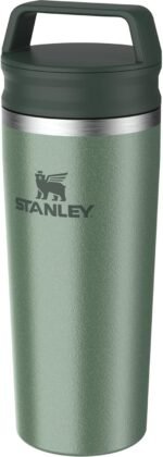 Stanley Cafe To Go Travel Mug 16 oz | Leakproof Two-Part Drink Through Lid | Tumbler Cup for Coffee, Tea and Drinks | Insulated Stainless Steel Coffee Mug | BPA-Free | Hammertone Green - Image 3