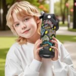 Boys Water Bottle with Straw,18 oz Kids Insulated Cups with Stainless Steel Leak Proof for School,Sport&Travel（Game） - Image 5