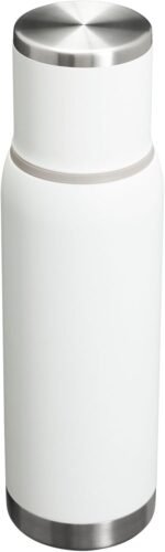 Stanley Adventure-To-Go Vacuum Bottle 1.1 qt | Wide Mouth with Leakproof Cup Lid | Keep Drinks Hot or Cold | Packable for Travel | Insulated Stainless Steel Thermal Bottle | BPA-Free | Frost - Image 4