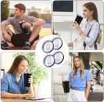 LEIOH 4 Pack 20 oz Tumbler Lid, Replacement Lids Compatible for YETI 20 oz Tumbler,Travel Mug,Spill Proof Splash Resistant Silicone Sliding Covers,Straw Friendly, BPA Free - Image 4