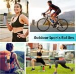 10 Pack Water Bottles Bulk, 20oz Sports Aluminum Water Bottle with Snap Lids Metal Reusable Leak proof Personalized Bottle for Travel Camping Gym Hiking Fishing(Black) - Image 5