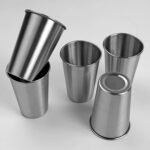 WANBY Stainless Steel Cups 18Oz Unbreakable and Reusable Drinking Cups Eco-Friendly Healthy Tumbler Set for Milk Juice and Water Dishwasher Safe (5Pcs) - Image 6