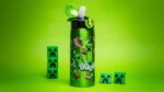 Zak Designs Minecraft Water Bottle for Travel and At Home, 19 oz Vacuum Insulated Stainless Steel with Locking Spout Cover, Built-In Carrying Loop, Leak-Proof Design (Creeper) - Image 9
