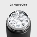 ENCOOL Insulated Water Bottle with Straw Stainless Steel Water Bottle, Leak-Proof, BPA-Free, Double Wall Vacuum Keeps Cold for 24 Hours for Sports, Travel, School (18 oz, Black Night) - Image 5