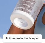 Takeya Tritan 64 oz Motivational Water Bottle with Straw Lid - Durable, BPA-Free - With Time Marker - Leakproof & Non-Slip Bumper - Cloud White - Image 5