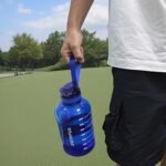 GEMFUL 2L Leak Proof Water Bottle with Handle 64oz Large Gym Jug Time Marker No Straw BPA Free Motivational for Men & Women (Royal Blue) - Image 5