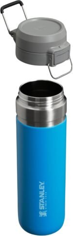 Stanley Quick Flip GO Water Bottle 24 oz | Push Button Lid | Leakproof and Packable for Travel and Sports | Insulated Stainless Steel | BPA-Free | Azure - Image 3