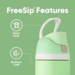 Owala Star Wars FreeSip Insulated Stainless Steel Water Bottle with Straw for Sports and Travel, BPA-Free, 24-Ounce, Stronger Than You Think - Image 4