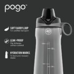 Pogo BPA-Free Plastic Water Bottle with Chug Lid, 40 Oz, Blue - Image 9