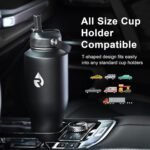 40 oz Insulated Water Bottle with Straw fit in Car Cup Holder, Triple Wall Vacuum Stainless Steel(Cold 48 hrs, Hot 24 hrs), Leakproof & Non-BPA, Hydro Travel Flask with Straw and Spout Lid - Image 3