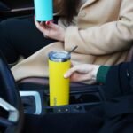 BJPKPK Black Skinny Stainless Steel Tumblers 20 oz Slim Insulated Reusable Coffee Travel Water Tumbler Cup With Lid - Image 5