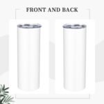 Custom Tumbler With Lid And Straw Add Your Photo Text Personalized Skinny Tumblers 20oz Stainless Steel Insulated Tumblers Double Wall Coffee Cup For Hot, Cold Drinks Style04 - Image 3