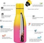 BJPKPK 12oz Water Bottles Stainless Steel Double Wall Vacuum Insulated Small Water Bottles for Travel,Rainbow - Image 4
