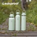 Hydro Flask Water Bottle - Insulated Stainless Steel - Wide Mouth Flex Chug Lid, Non Spill, Leakproof in 24 Oz Cascade Blue - Image 4