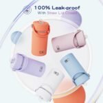 OISIZ Kids Water Bottle with Straw Lid 14oz, Vacuum Insulated 316 Stainless Steel Water Bottles for Kids for School, Leakproof Water Bottle, BPA Free and Keep Cold for 24 Hours - Image 5