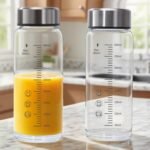 16oz Glass Juice Bottles - 4 Pack Wide Mouth Glass Bottles with Lids- BPA Free, Borosilicate Stainless Steel Lids for Juicing, Smoothies, Infused Water, Beverage Storage - Image 6