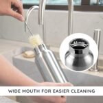 Insulated Water Bottle | Stainless Steel Water Bottle 350 ml | Eco Friendly Reusable Bottle | Leakproof and Plastic Metal Water Bottle| Keeps Hot and Cold Drinks | Eco Water Bottle | Bambaw - Image 5