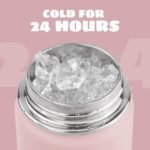 12 oz Kids Water Bottle, Toddler Water Bottle with Straw, Boys&Girls Bottle for School, 304 Stainless Steel Vacuum Insulated Bottle for Kids, BPA-Free, Leak-Proof, Pink - Image 4