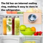 Brajttt Glass Juice Bottle with Lids,16oz Juicing Bottles Reusable, Clear Glass Water Bottles 16 oz with Stainless Steel Airtight Cap,Juice Beverage Container, Leak Proof，Set of 2 - Image 7