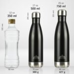 Mont-Clair H2O Stainless Steel Water Bottle, Vacuum insulated - BPA Free, 12h Hot & 24h Cold Drinks, Metal Water Bottle 750ML Leakproof, Ideal for Adult, Kids, Running - Black - Image 4