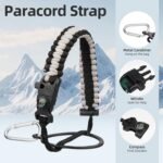 BJPKPK Half Gallon Insulated Water Bottles with 3 Lids and Paracord Handle, 50oz, 64oz, 87oz, 128oz Large, Stainless Steel Water Bottles with Straw Lid, Half Gallon Water Jug,Vast - Image 5