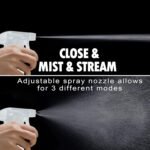 Glass Spray Bottles with Silicone Sleeve Protection, 16 oz 2 Pack, Reusable Spray Bottles with Adjustable Nozzle for Hair, Cleaning Solutions, Plants, Pale Yellow&Mint Green - Image 4