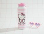 Sanrio Hello Kitty Pink Stainless Steel Water Bottle With Leak-Resistant Lid | Double-Walled Metal Sports Jug | Holds 42 Ounces - Image 4
