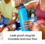 Thermoflask 24 oz Double Wall Vacuum Insulated Stainless Steel 2-Pack of Water Bottles, Black/Malachite - Image 8