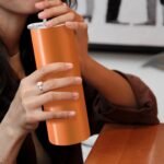 YOUKE OLA 16 Pack Skinny Tumblers 20oz Bulk Straight Stainless Steel Double Wall Vacuum Insulated Tumbler with Lid and Straw & Silicone Base for Travel, DIY, 16 Colors - Image 6