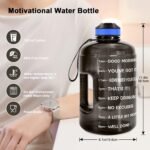 QuiFit Motivational Gallon Water Bottle - with Straw & Time Marker BPA Free Large Reusable Sport Water Jug with Handle for Fitness Outdoor Enthusiasts Leak-Proof - Image 5