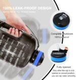 QuiFit Motivational Gallon Water Bottle - with Straw & Time Marker BPA Free Large Reusable Sport Water Jug with Handle for Fitness Outdoor Enthusiasts Leak-Proof - Image 7