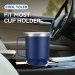 30 oz Tumbler with Handle and Lid, Stainless Steel Tumblers Double Wall Vacuum Insulated Travel Mug Leak Proof Cup Keep Drinks Cold and Hot Navy, 1 Pack - Image 4
